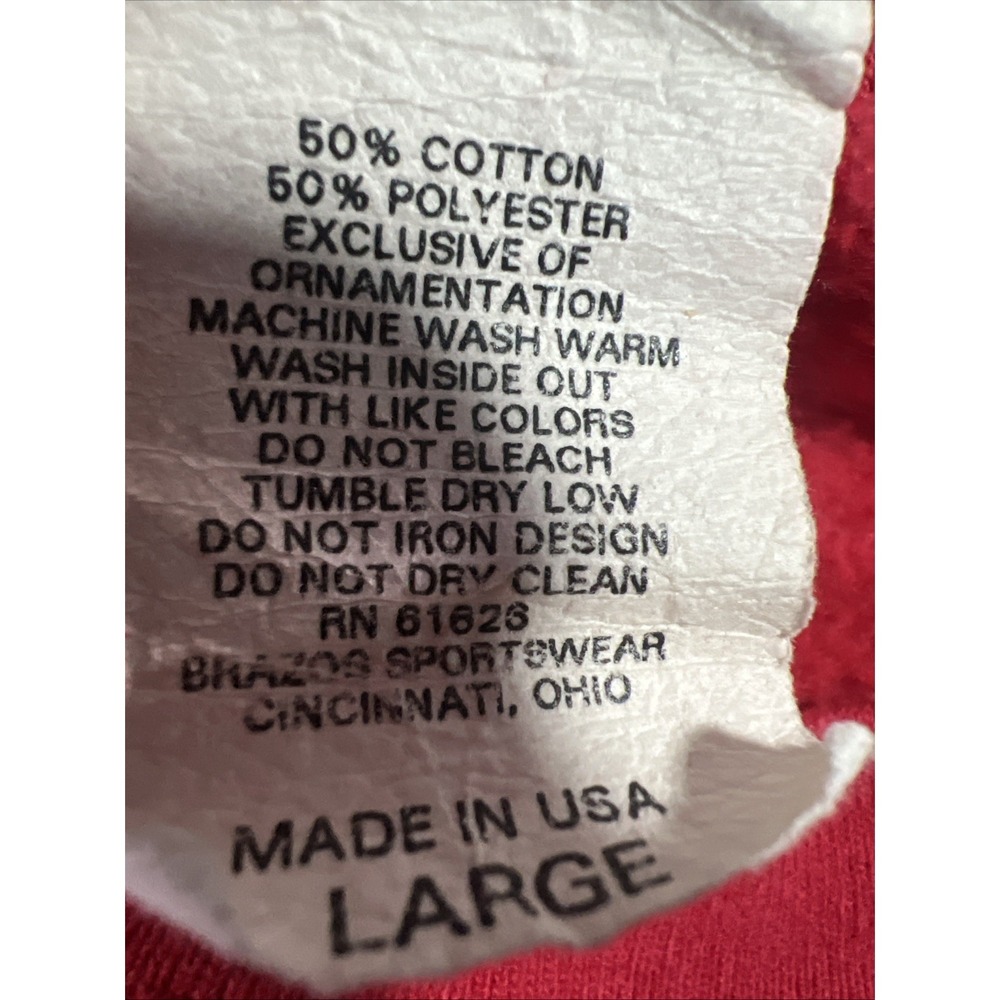 VTG 90s Winnie The Pooh 100 Acre Collection Crewneck Large Red - Picture 5 of 8